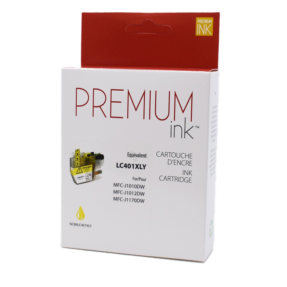 Brother LC401XLYS Compa Premium Ink Dye Yellow 500 copies